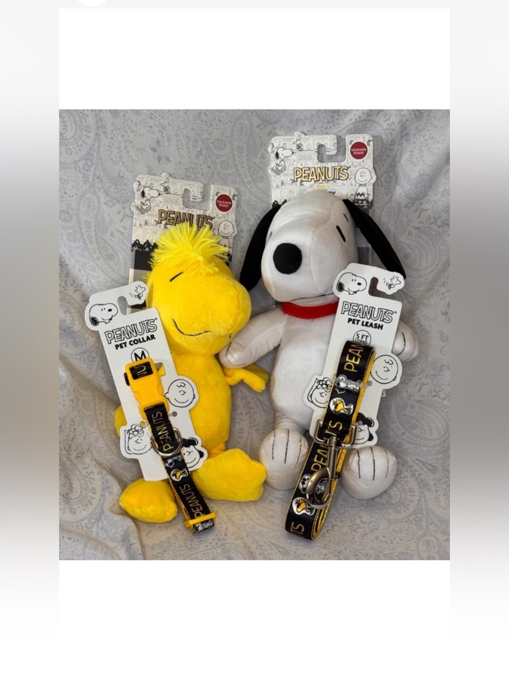 Peanuts Snoopy Dog Collar, Dog Leash, and Snoopy & Woodstock Dog Toys